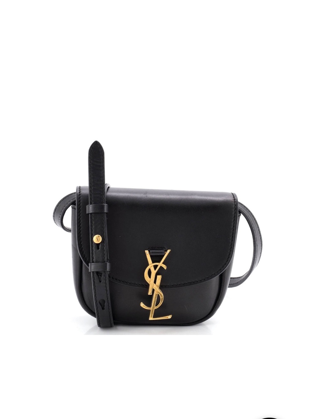Saint Laurent Black Leather Mini Kaia Crossbody - Picture 9 of 16